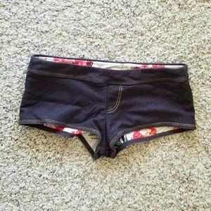 Guess dark blue women's small swim shorts